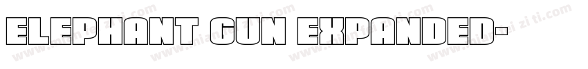 Elephant Gun Expanded字体转换